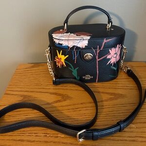 Coach x Basquiat Black Leather Kay Crossbody Bag